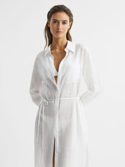 Reiss Swimwear | Keava Midi Dress Navy - Women