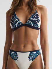 Reiss Swimwear | Lucille Printed Bikini Bottoms White Print - Women