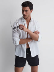 Reiss Swimwear | Moorea Vilebrequin Plain Swim Shorts Black - Men