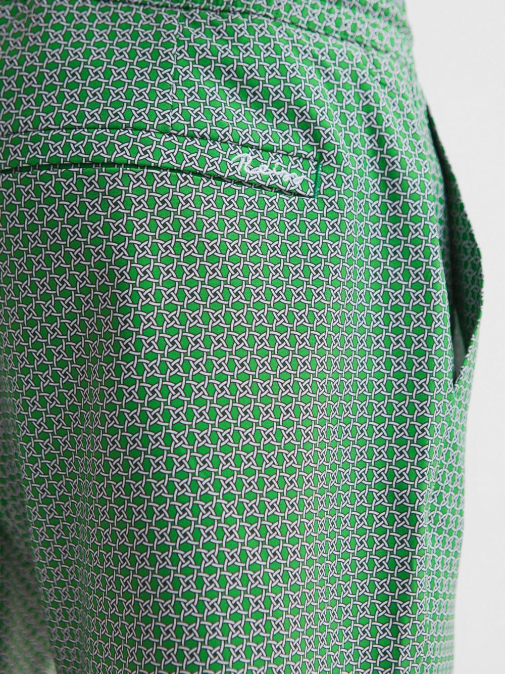 Reiss Swimwear | Shape Printed Drawstring Swim Shorts Airforce Blue/white - Men