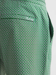 Reiss Swimwear | Shape Printed Drawstring Swim Shorts Airforce Blue/white - Men