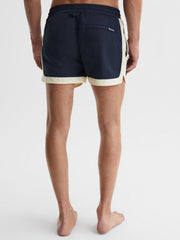 Reiss Swimwear | Surf Drawstring Contrast Swim Shorts Navy/white - Men