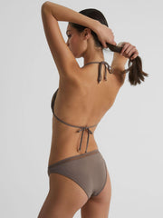 Reiss Swimwear | Tyra Embellished Halter Bikini Top Mink - Women