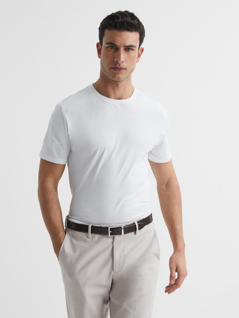 Reiss T-Shirts | Bless 3 Pack Crew Neck T-Shirts Neutral - Men