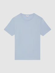 Reiss T-Shirts | Bless Crew Neck T-Shirt Airforce Blue - Men