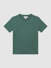 Reiss T-Shirts | Bless Crew Neck T-Shirt Pine Green - Children