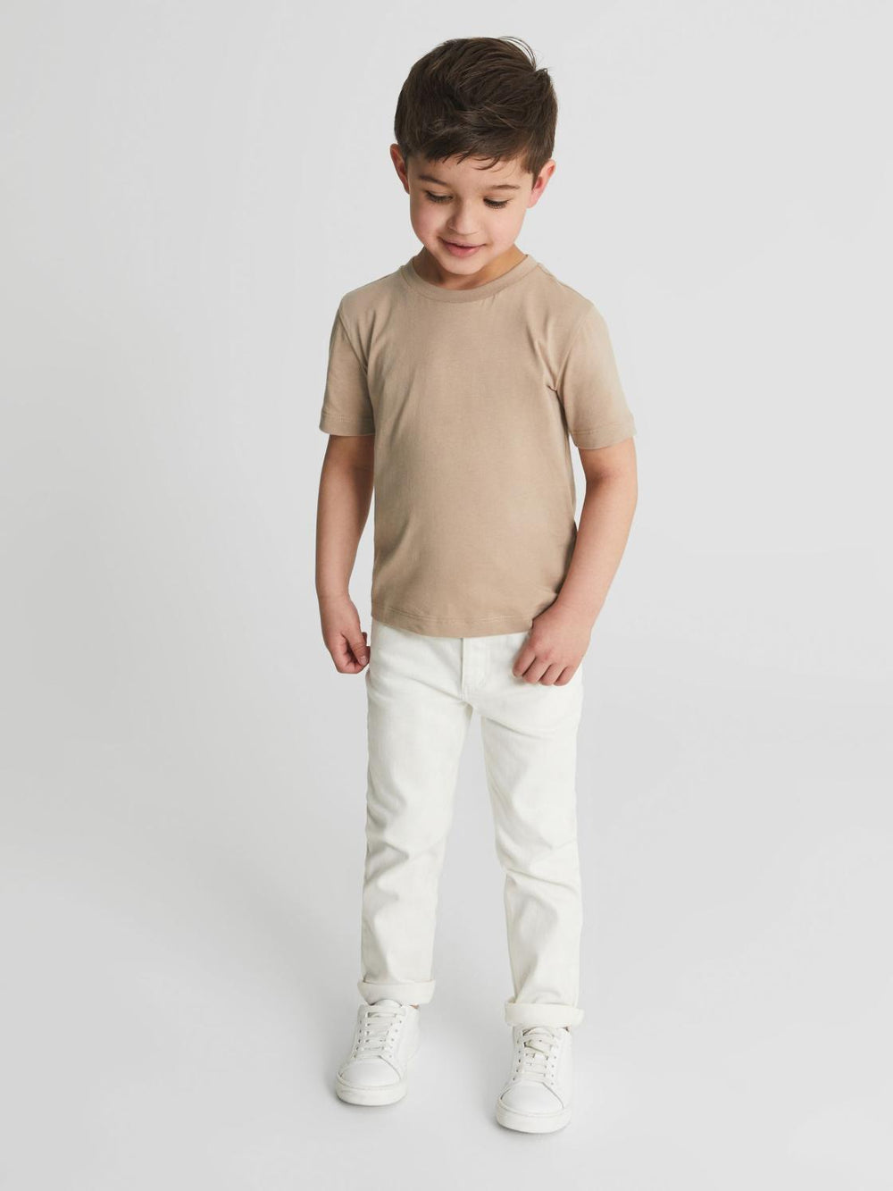 Reiss T-Shirts | Bless Crew Neck T-Shirt Stone - Children