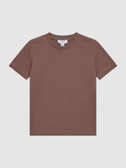 Reiss T-Shirts | Bless Crew Neck T-Shirt Tobacco - Children