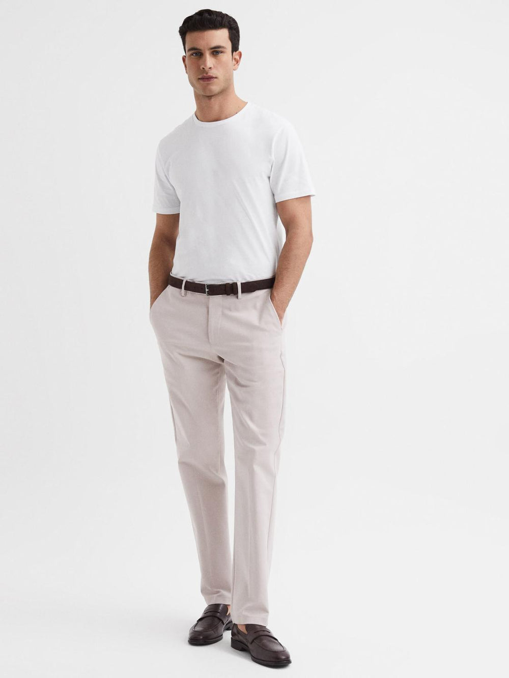 Reiss T-Shirts | Bless Crew Neck T-Shirt White - Men