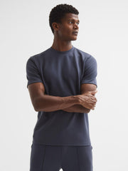 Reiss T-Shirts | Bradley Regular Fit Crew Neck T-Shirt Airforce Blue - Men