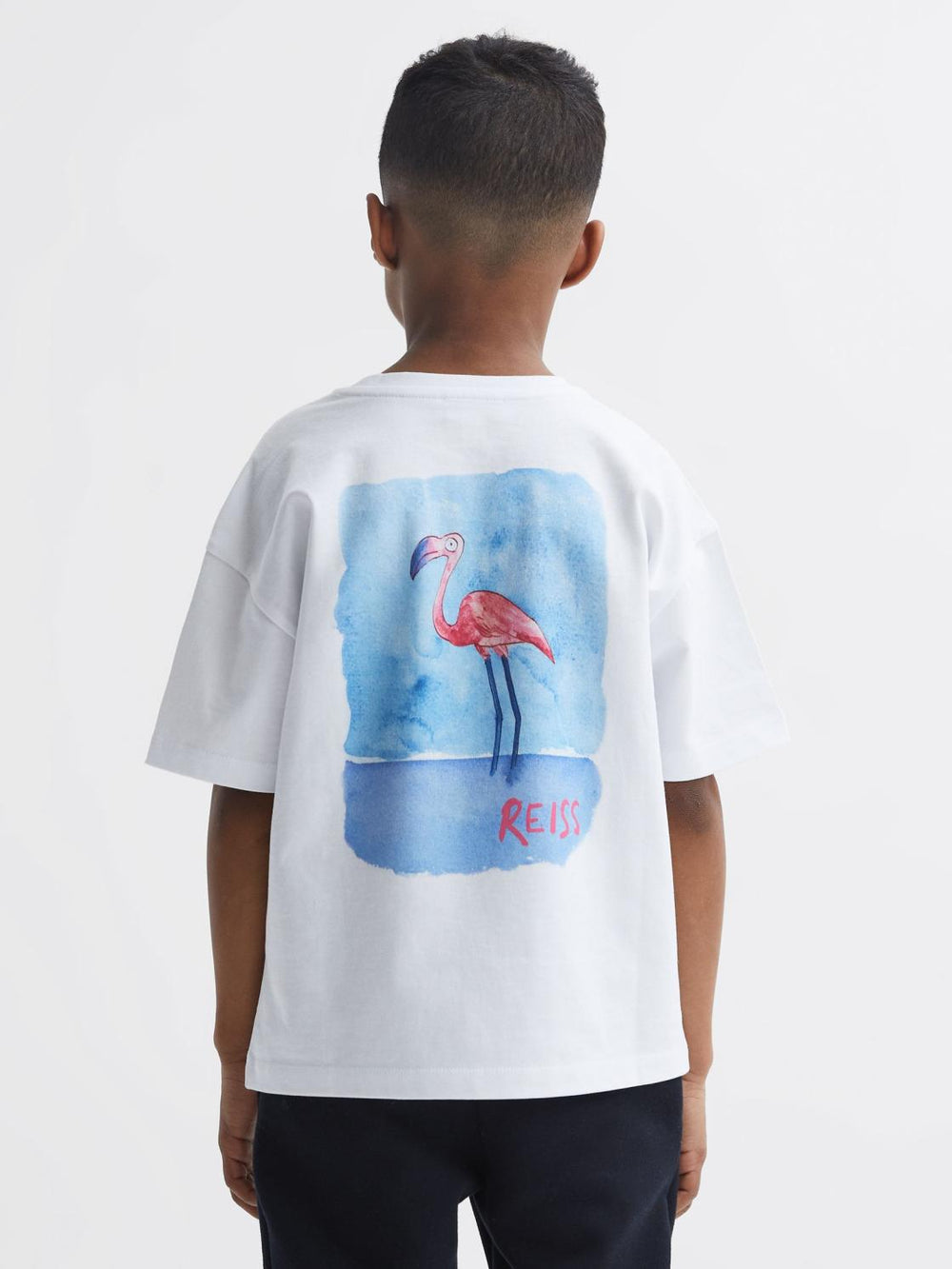 Reiss T-Shirts | Paracas Motif Cotton T-Shirt White - Children