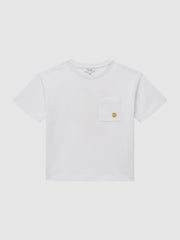 Reiss T-Shirts | Seville Motif Cotton T-Shirt White - Children