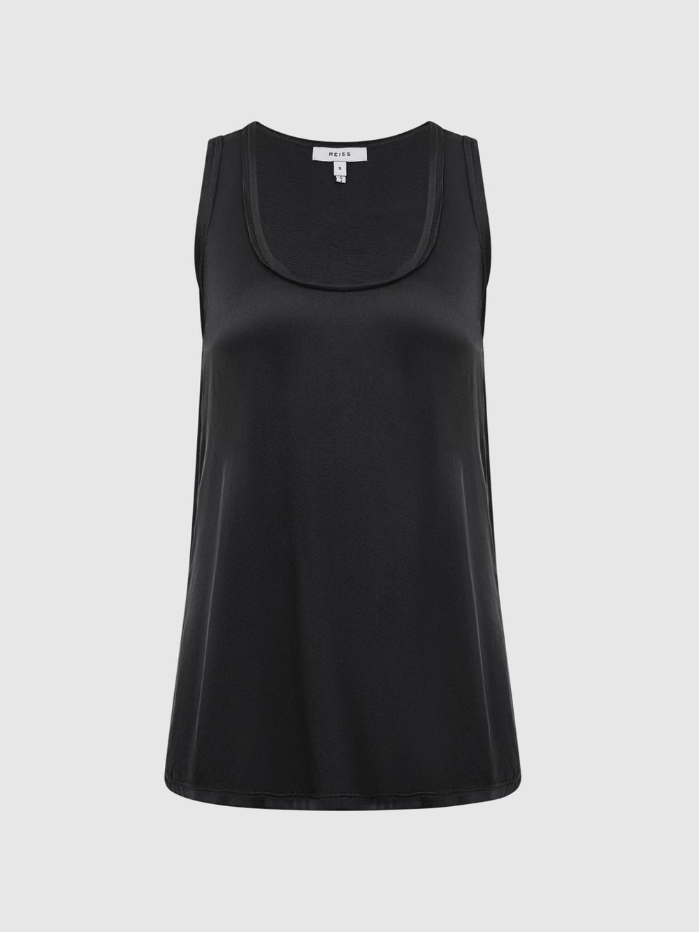 Reiss T-Shirts & Vests | Riley Silk Front Vest Aqua - Women