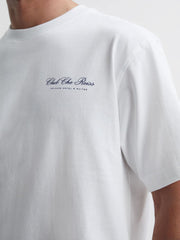 Reiss T-Shirts | Villa Reiss | Ché Motif Crew Neck T-Shirt Off White - Men