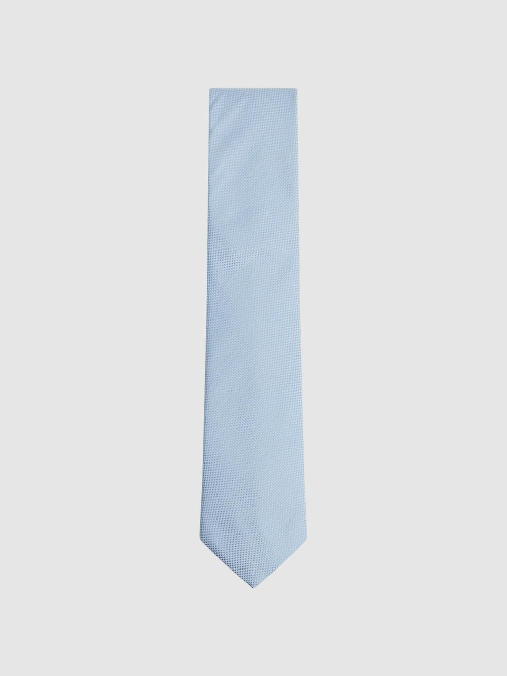 Reiss Ties & Pocket Squares | Ceremony Textured Silk Tie Soft Blue - Men