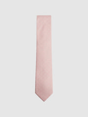 Reiss Ties & Pocket Squares | Liam Silk Polka Dot Tie Soft Pink - Men