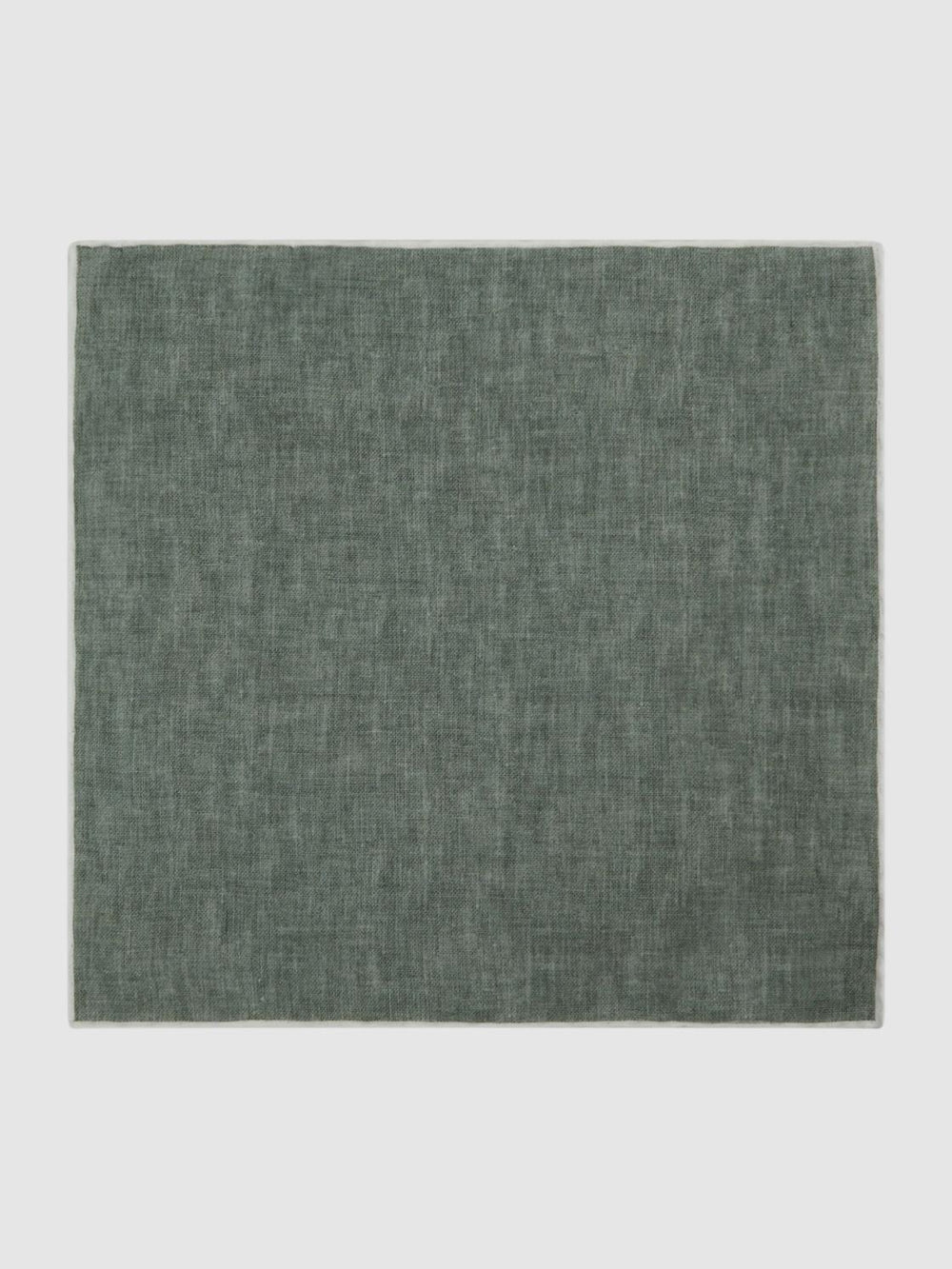 Reiss Ties & Pocket Squares | Piazza Linen Plain Pocket Square Blue Melange - Men