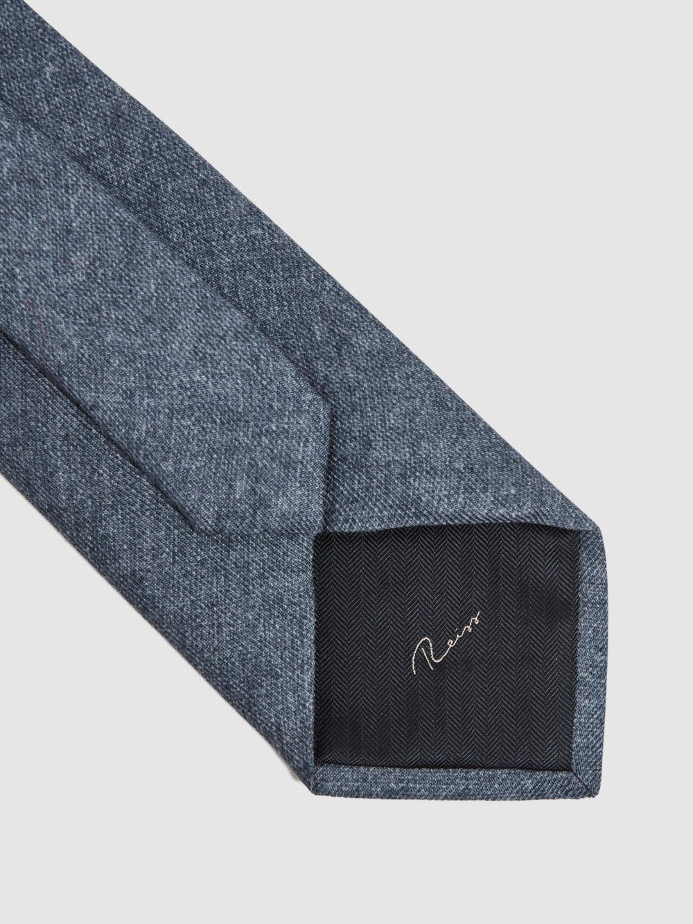 Reiss Ties & Pocket Squares | Saturn Wool-Silk Blend Tie Airforce Blue - Men