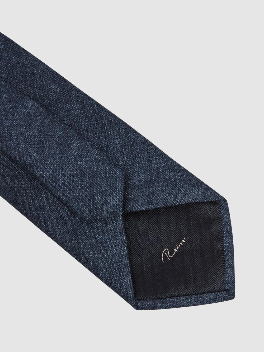 Reiss Ties & Pocket Squares | Saturn Wool-Silk Blend Tie Airforce Blue - Men
