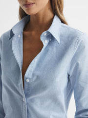 Reiss Tops | Allie Fitted Oxford Shirt Blue - Women