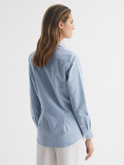 Reiss Tops | Allie Fitted Oxford Shirt Blue - Women