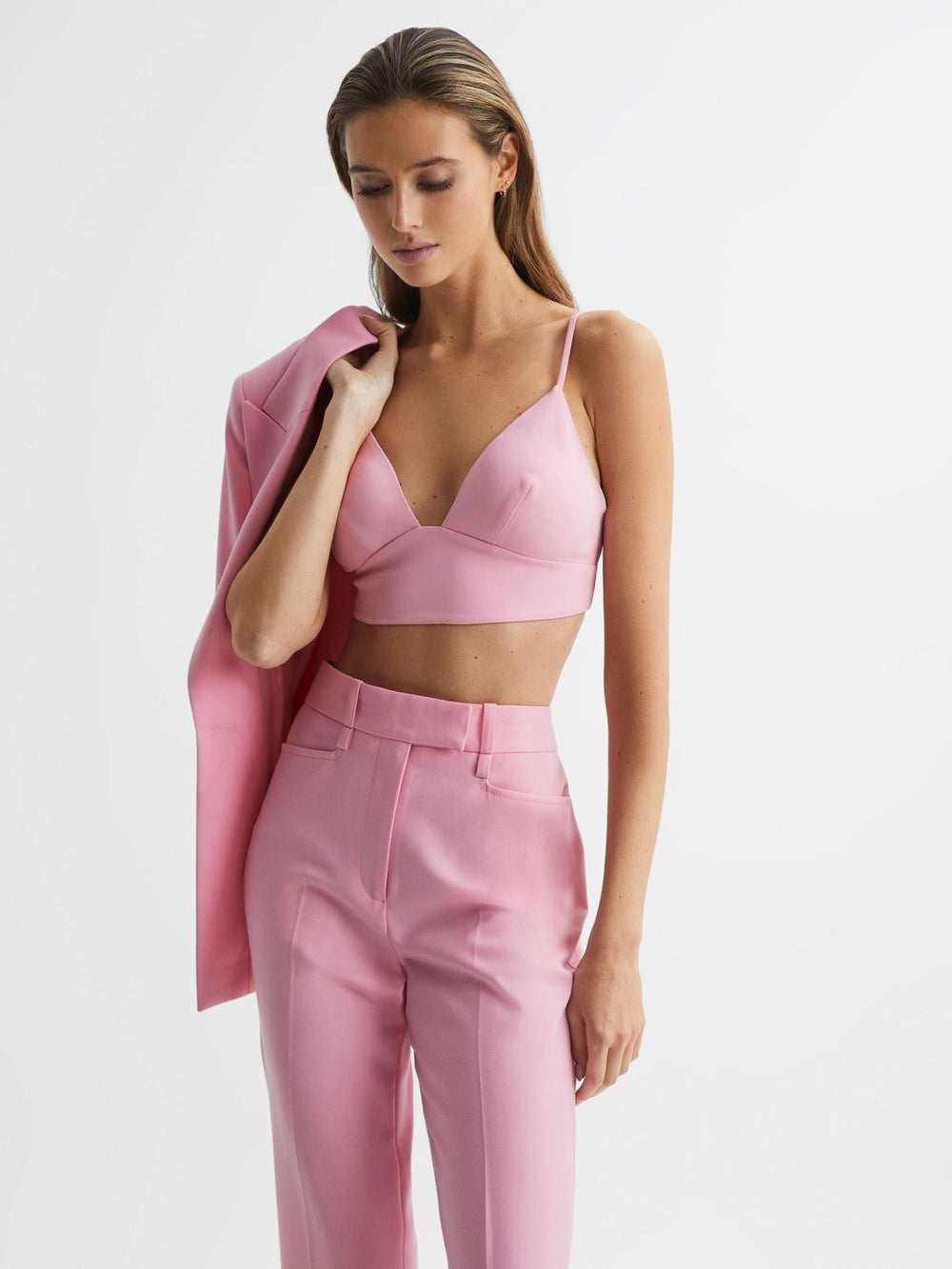 Reiss Tops | Blair Bralette Top Pink - Women