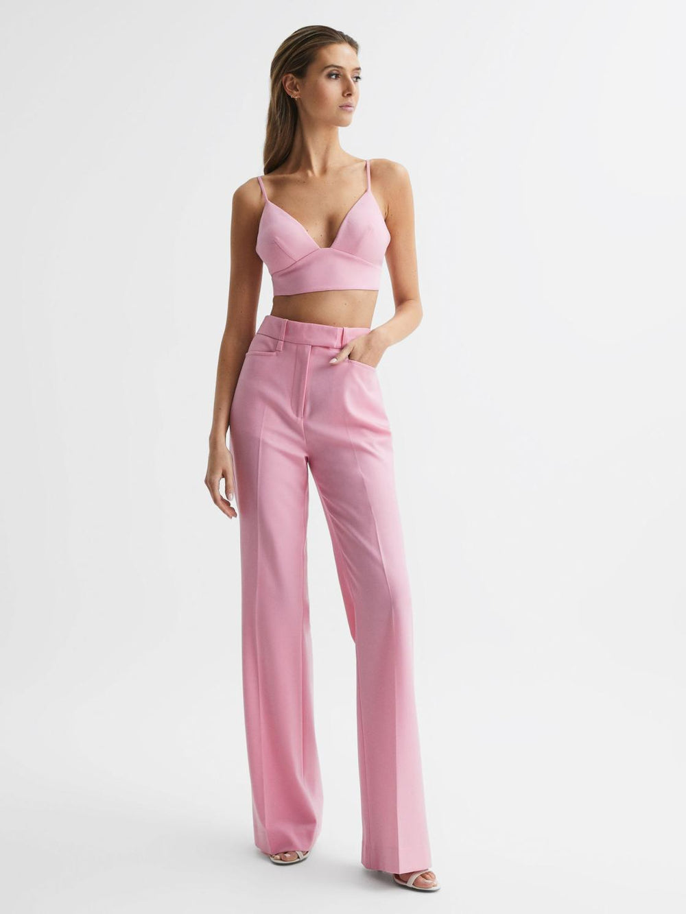 Reiss Tops | Blair Bralette Top Pink - Women