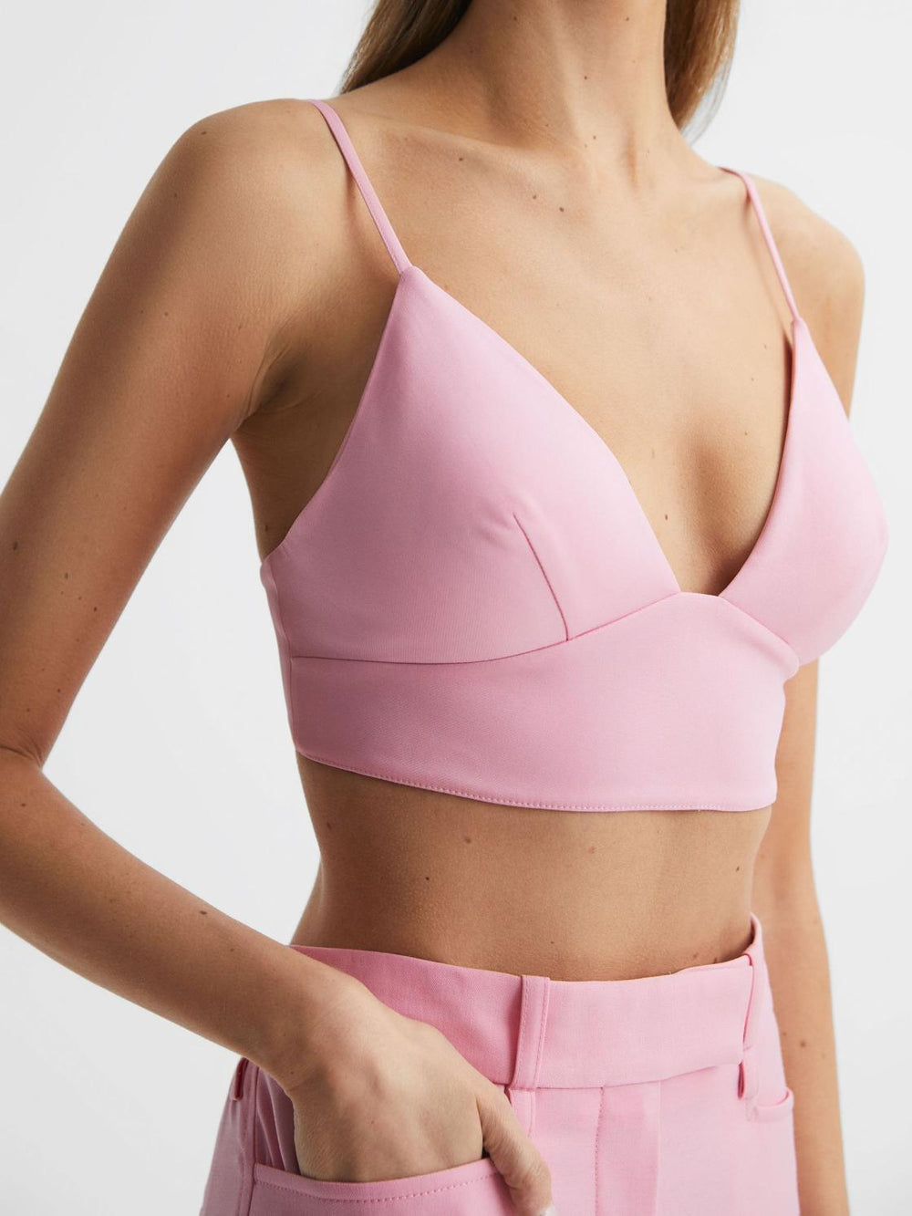 Reiss Tops | Blair Bralette Top Pink - Women