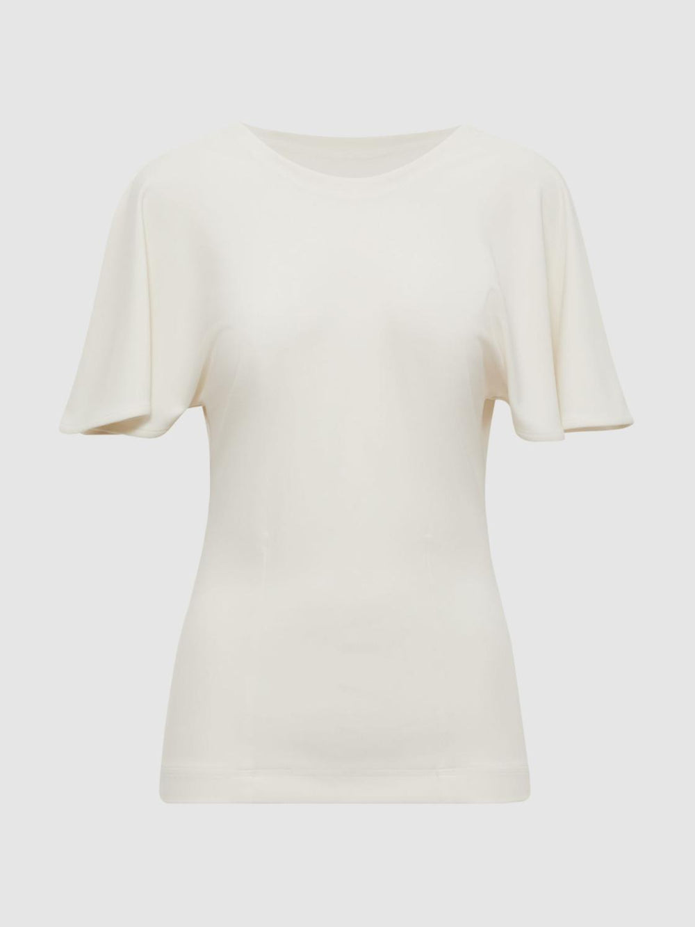 Reiss Tops | Connie Fluid Sleeve T-Shirt Ivory - Women