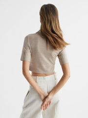 Reiss Tops | Eva Polo Crop Top Neutral - Women