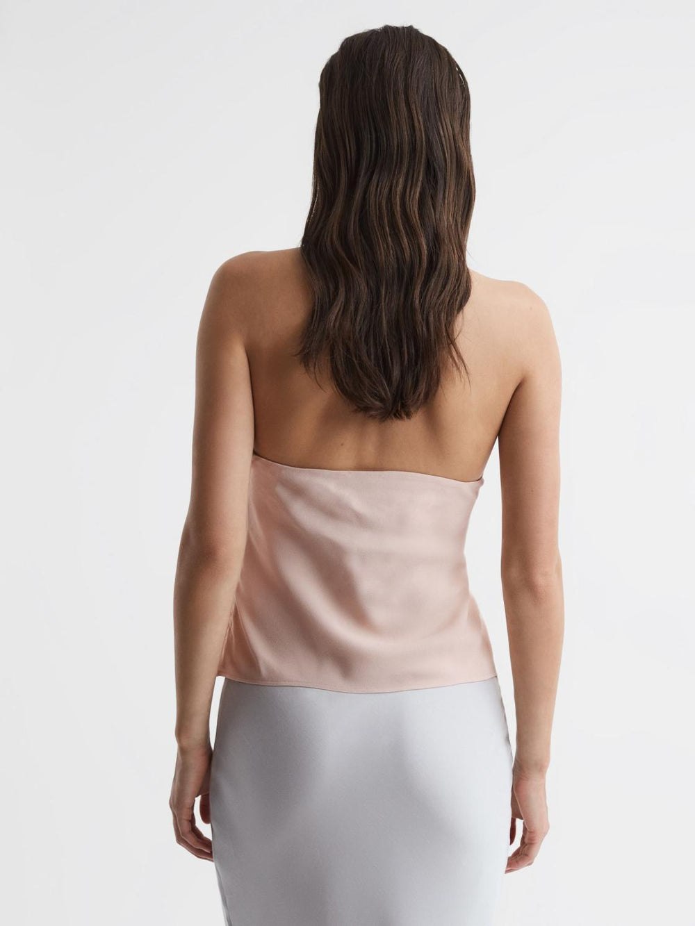 Reiss Tops | Freda Tie Halter Neck Blouse Ivory - Women