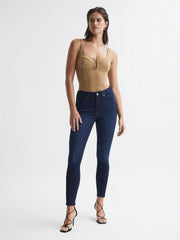 Reiss Tops | Good American Good American Corset Bodysuit Taupe - Women