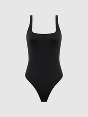 Reiss Tops | Good American Square Neck Bodysuit Black - Women