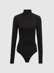 Reiss Tops | Good American Turtleneck Bodysuit Black - Women