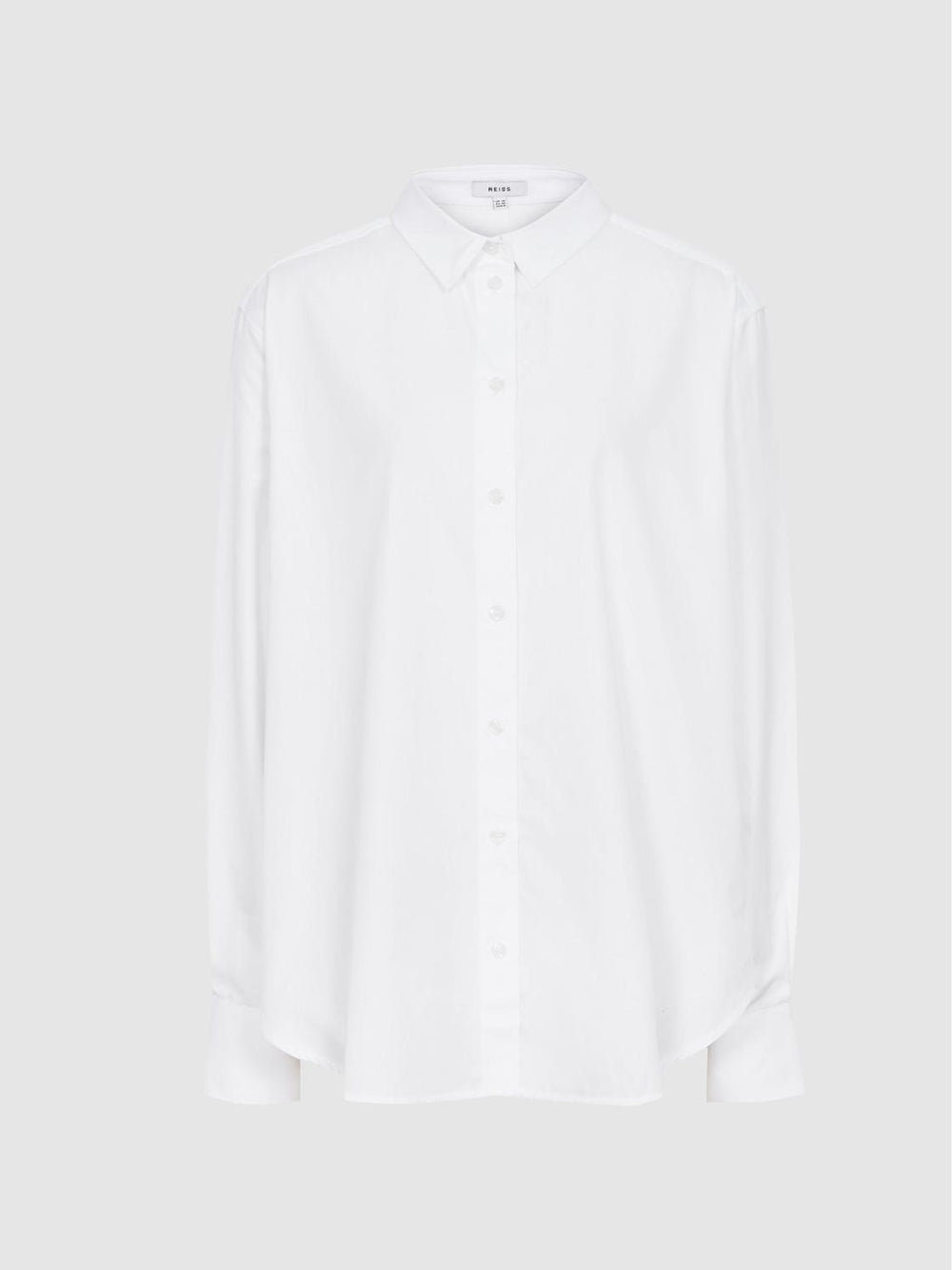 Reiss Tops | Jenny Cotton Poplin Shirt Blue - Women