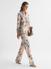 Reiss Tops | Liv Floral Printed Shirt Multi - Women