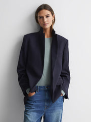 Reiss Tops | Mai Linen Long Sleeve T-Shirt Ivory - Women