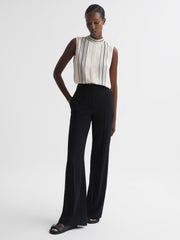 Reiss Tops | Mollie Sheer Striped Blouse Ivory - Women