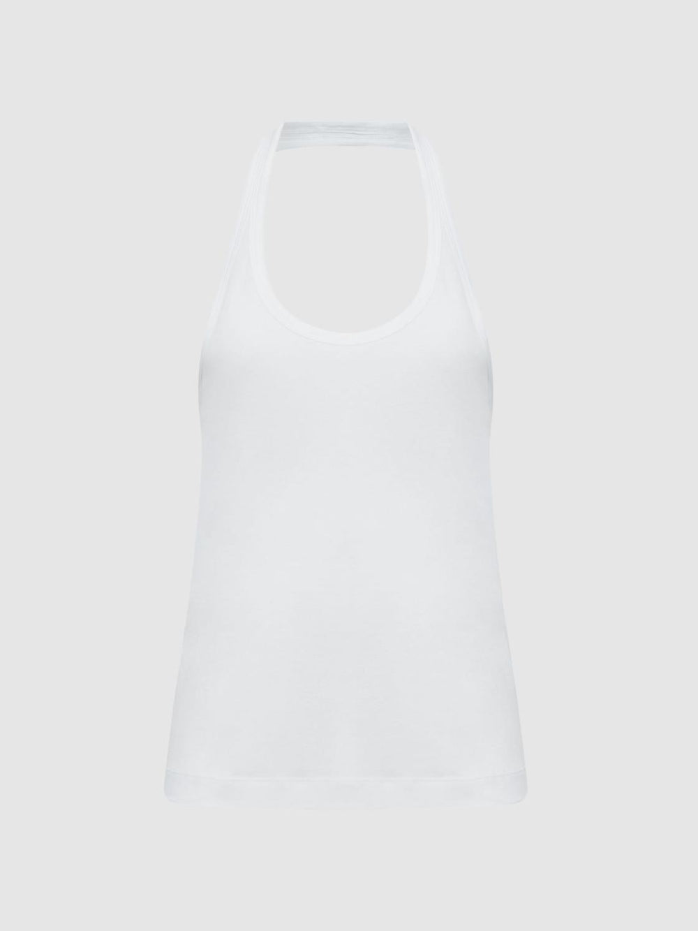 Reiss Tops | Molly Cotton Halter Neck Vest White - Women