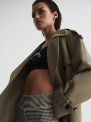 Reiss Tops | Paola The Upside Matte Tech Sports Bra Black - Women