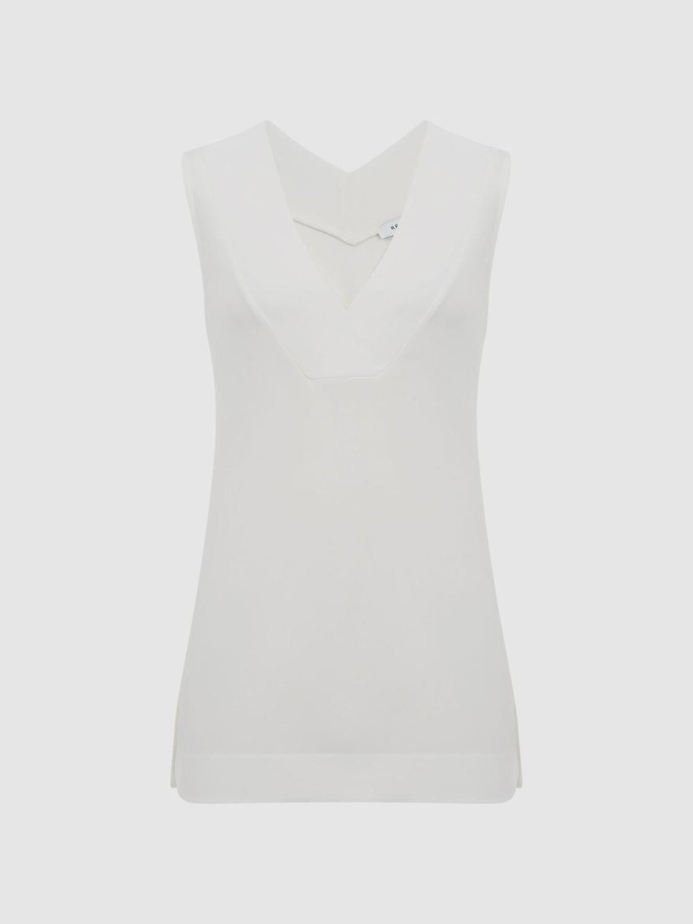 Reiss Tops | Taylor V-Neck Shell Blouse Black - Women