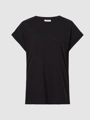 Reiss Tops | Tereza Crew T-Shirt Black - Women
