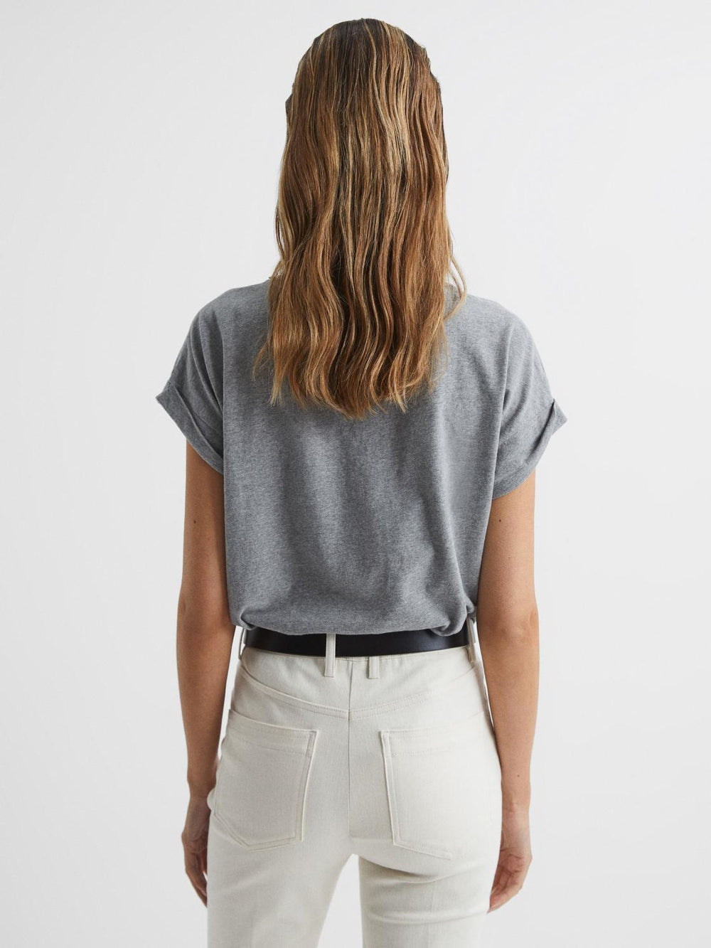 Reiss Tops | Tereza Crew T-Shirt Black - Women