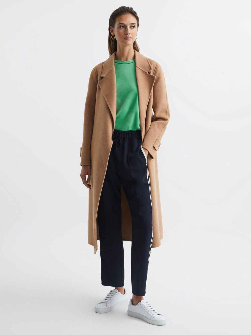 Reiss Tops | Tereza Crew T-Shirt Black - Women