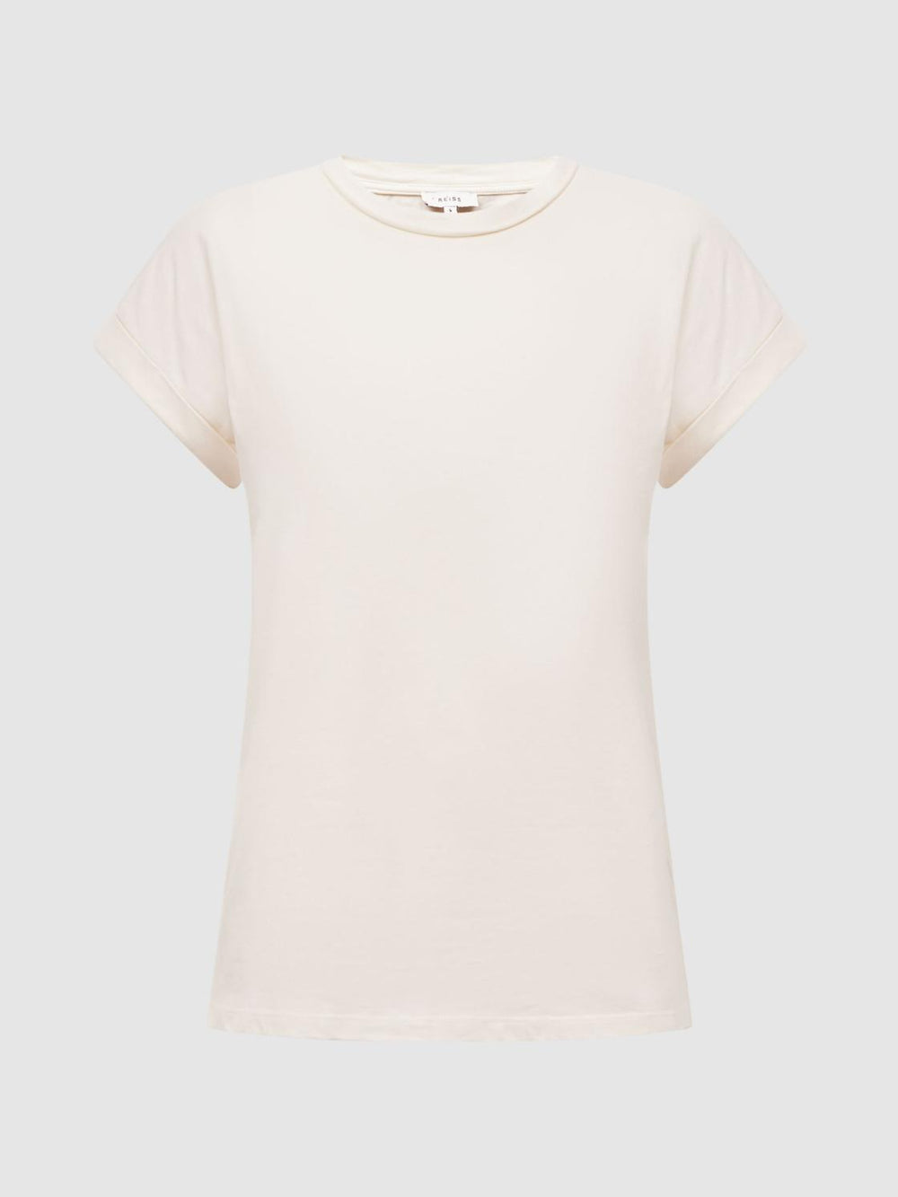 Reiss Tops | Tereza Crew T-Shirt Cream - Women