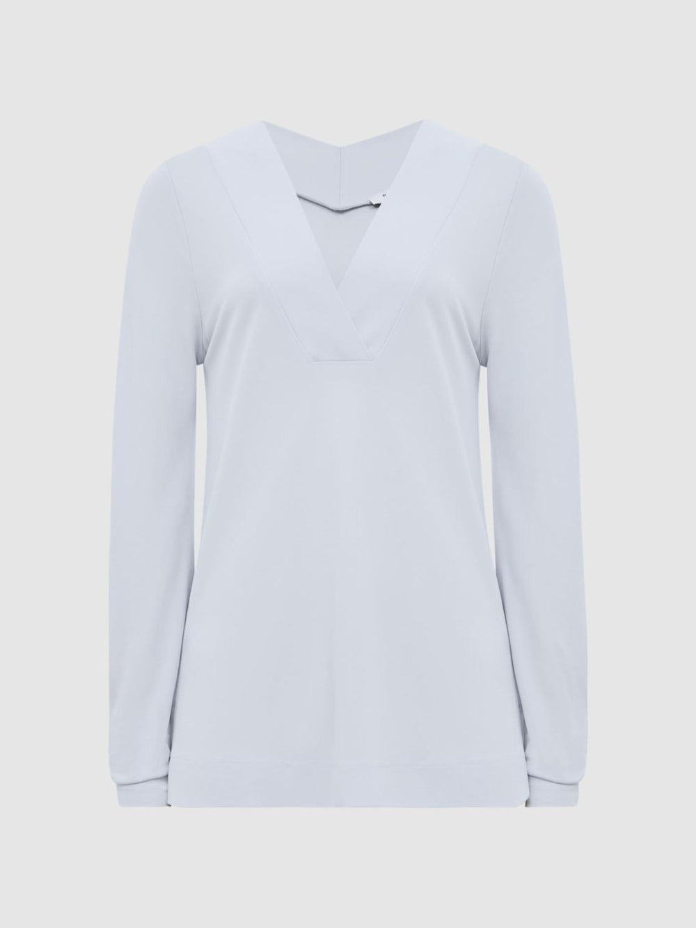 Reiss Tops | Tillie V-Neck Long Sleeve Blouse Black - Women