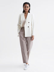 Reiss Tops | Tillie V-Neck Long Sleeve Blouse Black - Women