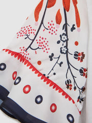 Reiss Tops & Tshirts | Anastasia Flared Printed Sleeve T-Shirt White - Children