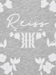 Reiss Tops & Tshirts | Bobbi Motif Crew Neck T-Shirt Grey Marl - Children