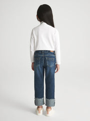 Reiss Tops & Tshirts | Carey Roll Neck Long Sleeve Top Ivory - Children